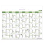 Nástenná plánovacia mapa 2027 CZ - 100 x 80 cm - zelená