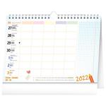 Nástenný i stolový kalendár 2022 Školní plánovací s háčikom