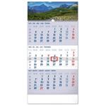 Nástenný kalendár 2023 3mesačný Tatry - modrý SK