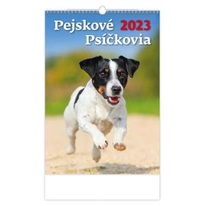 Nástenný kalendár 2023 - Pejskové/Psíčkovia