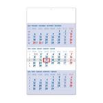 Nástenný kalendár 2024 3mesačný standard - modrý CZ