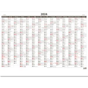 Nástěnný kalendář 2024 - Plánovacia ročná mapa A1 bezobrázková