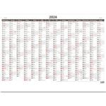 Nástenný kalendár 2024 - Plánovací ročná mapa A1 bezobrázková