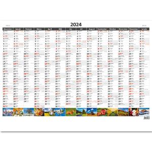 Nástěnný kalendář 2024 - Plánovacia ročná mapa A1 obrázková