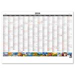 Nástenný kalendár 2024 - Plánovací ročná mapa A1 obrázková