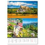 Nástěnný kalendář 2024 - Pohľadnice zo Slovenska