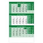 Nástenný kalendár 2024 - Trojmesačný kalendár zelený