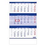 Nástenný kalendár 2024 - Trojmesačný modrý