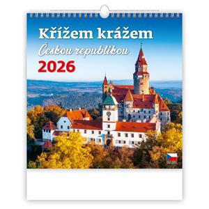 Nástenný kalendár 2026 - Krížom krážom Českou republikou