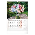Nástenný kalendár 2026 Kvety
