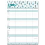 Nástenný kalendár 2026 Rodinný plánovací kalendár