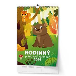 Nástenný kalendár 2026 Rodinný plánovací kalendár