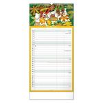 Nástenný kalendár 2026 Rodinný plánovací Krtko