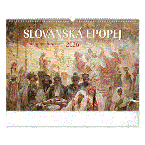 Nástenný kalendár 2026 Slovanská epopej - Alfons Mucha