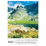 Nástenný kalendár 2026 slovenský Hory