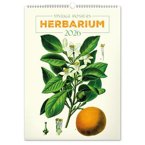 Nástenný kalendár 2026 Vintage plagáty - Herbár