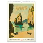 Nástenný kalendár 2026 Vintage plagáty - Tropický raj