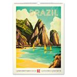 Nástenný kalendár 2026 Vintage plagáty - Tropický raj