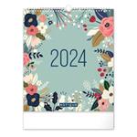 Nástenný plánovací kalendár 2024 Kvety