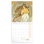 Nástenný poznámkový kalendár 2023 Alfons Mucha