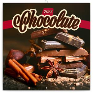 Nástenný poznámkový kalendár 2023 Čokoláda, voňavý