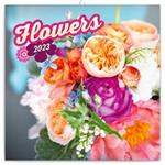 Nástenný poznámkový kalendár 2023 Kvetiny