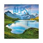 Nástenný poznámkový kalendár 2024 Alpy