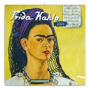 Nástenný poznámkový kalendár 2026 Frida Kahlo