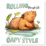 Nástenný poznámkový kalendár 2026 Rozverné kapybary