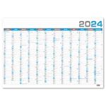 Nástenný ročný kalendár 2024 B1 - Modrá