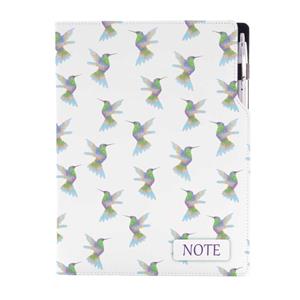 Notes DESIGN A4 linajkový - Kolibrík