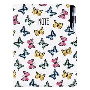 Notes DESIGN A5 linajkový - Motýle farebné