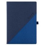 Notes DIEGO A4 štvorčekový - modrá/tmavo modrá