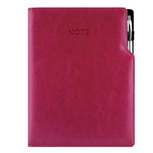 Notes GEP A4 bodkovaný - nachová