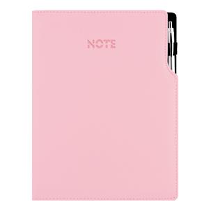 Notes GEP A4 štvorčekový - svetlo ružová