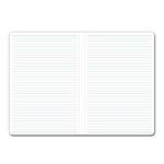 Notes GEP B5 linajkový - čierna/čierne vnútro - recyklovaná koženka