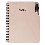 Notes GEP WOOD A5 dřevěný bříza - linkovaný twin wire