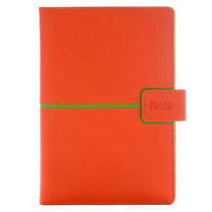 Notes MAGENETIC A5 linajkový - oranžová/zelená