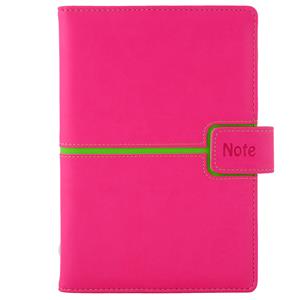 Notes MAGENETIC B6 štvorčekový - ružová/zelená