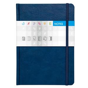 Notes A5 - Saturn modrý čtverečkovaný