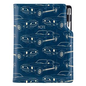 Notes - zápisník DESIGN B5 bodkovaný - modrá - Mustang