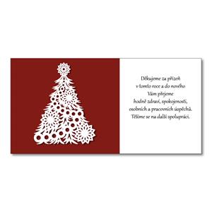 Novoročenka CZ 2026 - biely stromček