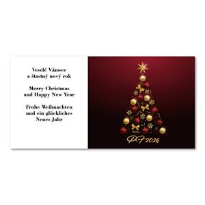 Novoročenka CZ 2026 - červený stromček