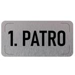 Označenie podlažia - 1. poschodie, hliníková tabuľka, 300 x 150 mm