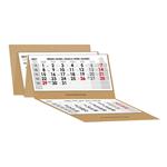 Päťmesačný kalendár Kvinto Kraft skládaný český 2027 - sivý