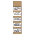 Päťmesačný kalendár Kvinto Kraft skládaný český so špirálou 2027 - sivý