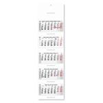 Päťmesačný kalendár Kvinto skládaný český 2027 - sivý