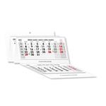 Päťmesačný kalendár Kvinto skládaný český so špirálou 2027 - sivý