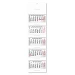 Päťmesačný kalendár Kvinto skládaný český so špirálou 2027 - sivý