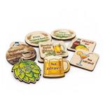 Pivné podtácky drevené jednostranná tlač - na zákazku